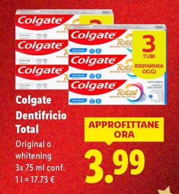 Colgate Dentifricio Total