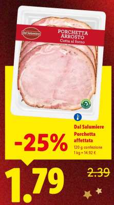 Dal Salumiere Porchetta affettata
