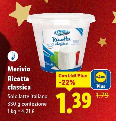 Merivio Ricotta classica