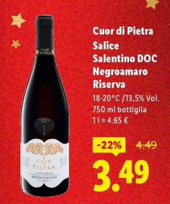 Cuor di Pietra Salice Salentino DOC Negroamaro Riserva