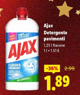 Ajax Detergente pavimenti