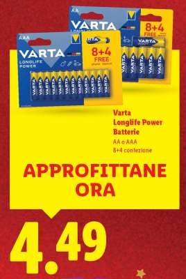 Varta Longlife Power Batterie