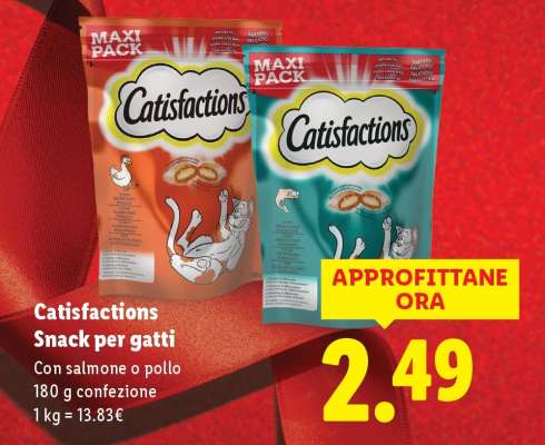 Catisfactions Snack per gatti