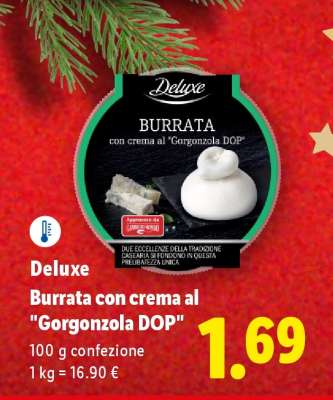 Deluxe Burrata con crema al "Gorgonzola DOP"