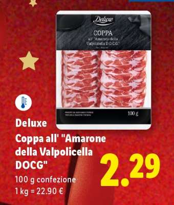 Deluxe Coppa all' "Amarone della Valpolicella DOCG"