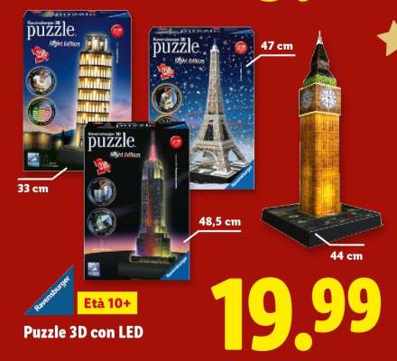 Ravensburger Puzzle 3D con LED