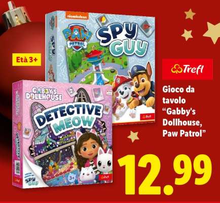 Gioco da tavolo 'Gabby's Dollhouse, Paw Patrol'