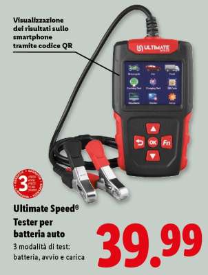 Ultimate Speed® Tester per batteria auto