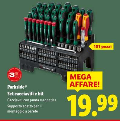 Parkside Set cacciaviti e bit