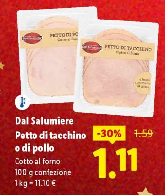 Dal Salumiere Petto di tacchino o di pollo