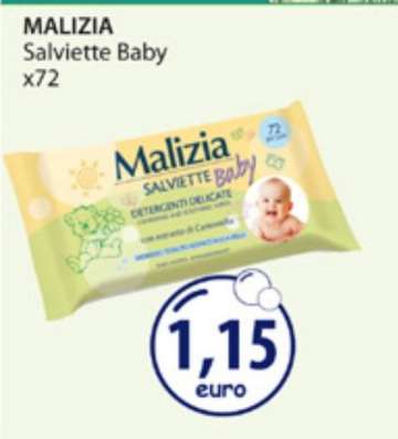 MALIZIA Salviette Baby x72