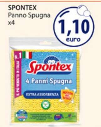 SPONTEX Panno Spugna x4