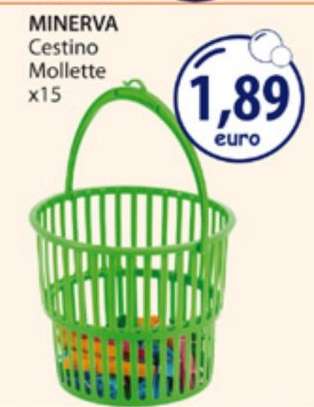 MINERVA Cestino Mollette x15
