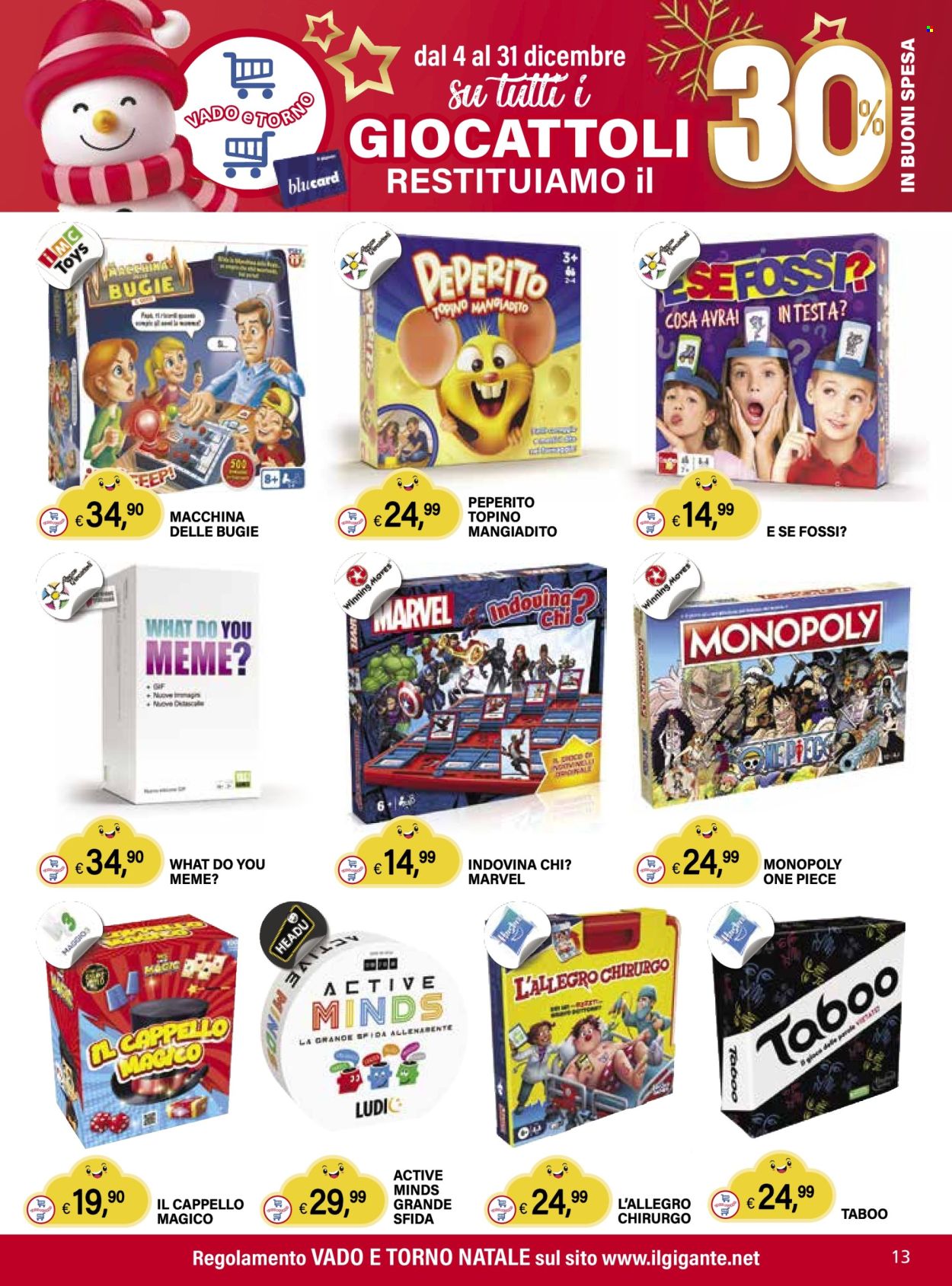 Volantino Il Gigante - 4/12/2025 - 31/12/2025. Pagina 13