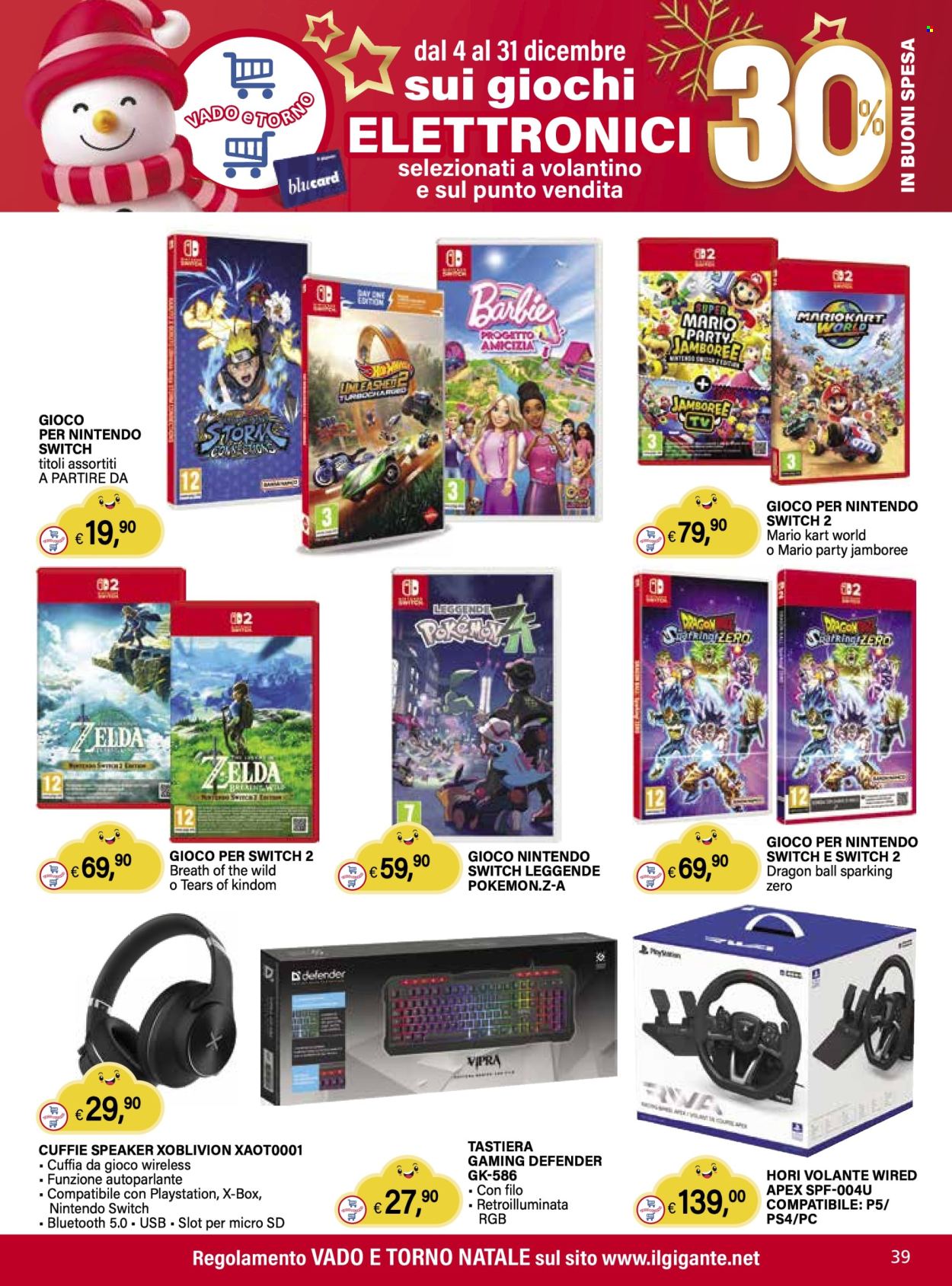 Volantino Il Gigante - 4/12/2025 - 31/12/2025. Pagina 39