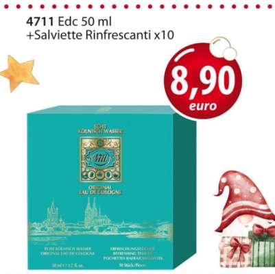 4711 Edc 50 ml + Salviette Rinfrescanti x10