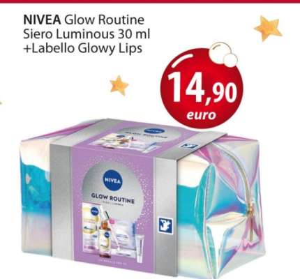 NIVEA Glow Routine Siero Luminous 30 ml + Labello Glowy Lips