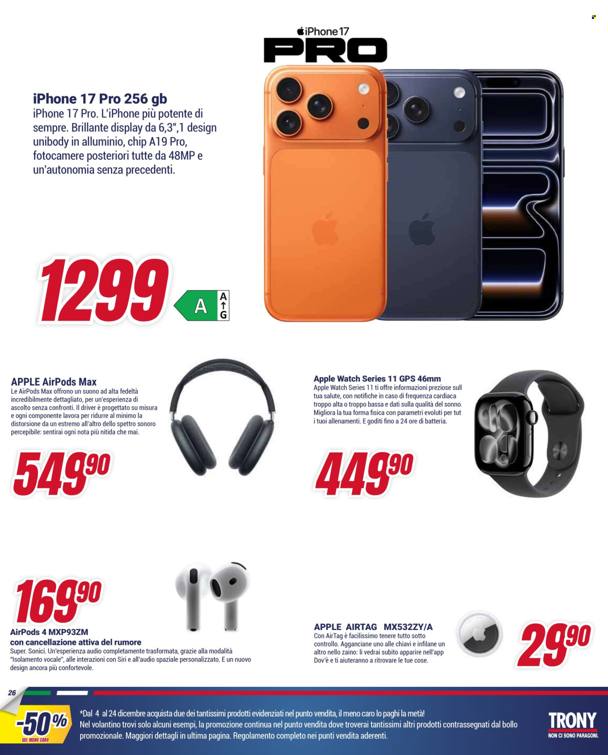 Volantino Trony - 4/12/2025 - 24/12/2025. Pagina 26