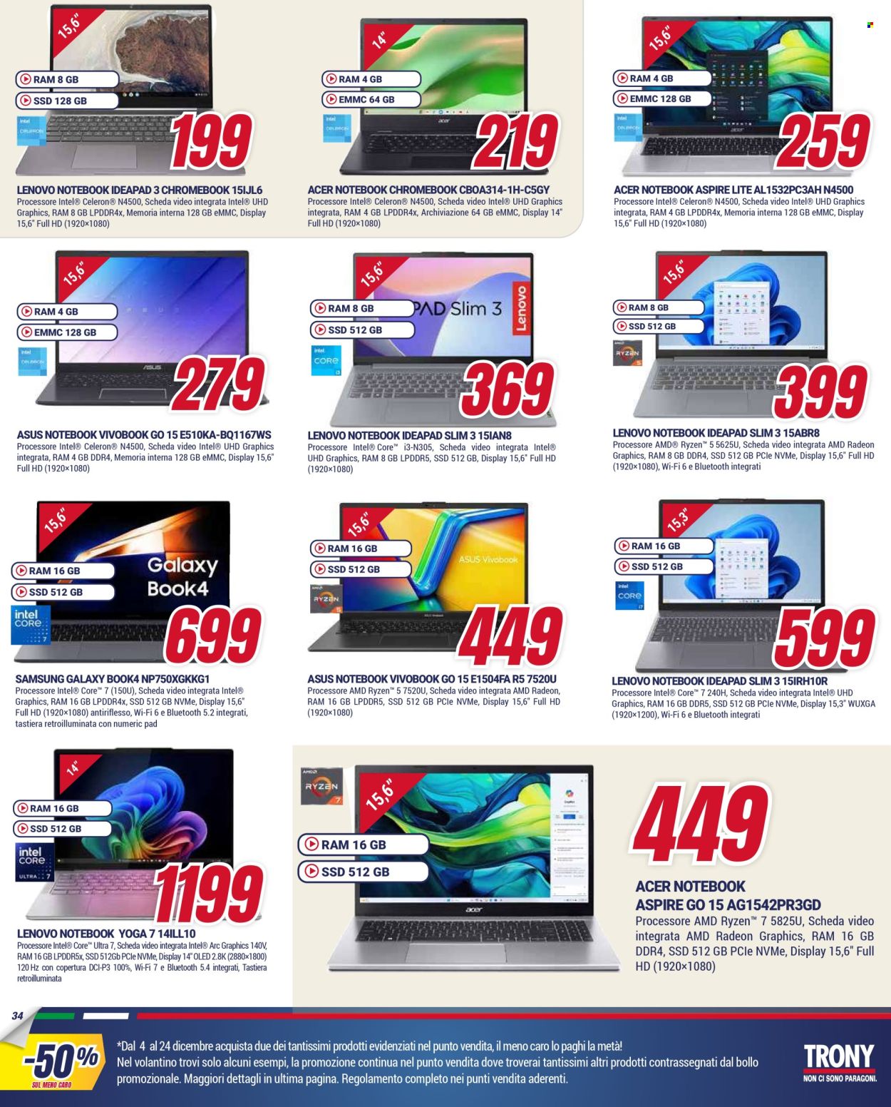 Volantino Trony - 4/12/2025 - 24/12/2025. Pagina 34