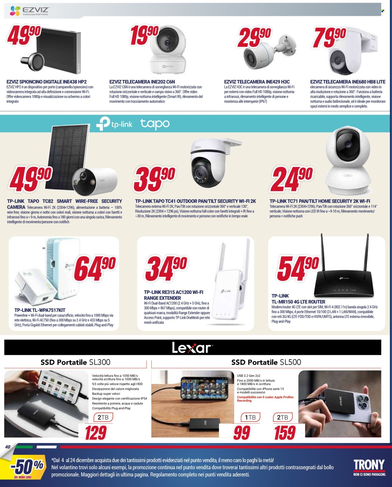 Volantino Trony - 4/12/2025 - 24/12/2025. Pagina 40