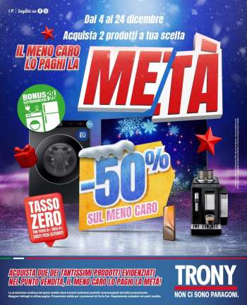 Volantino Trony - 4/12/2025 - 24/12/2025.