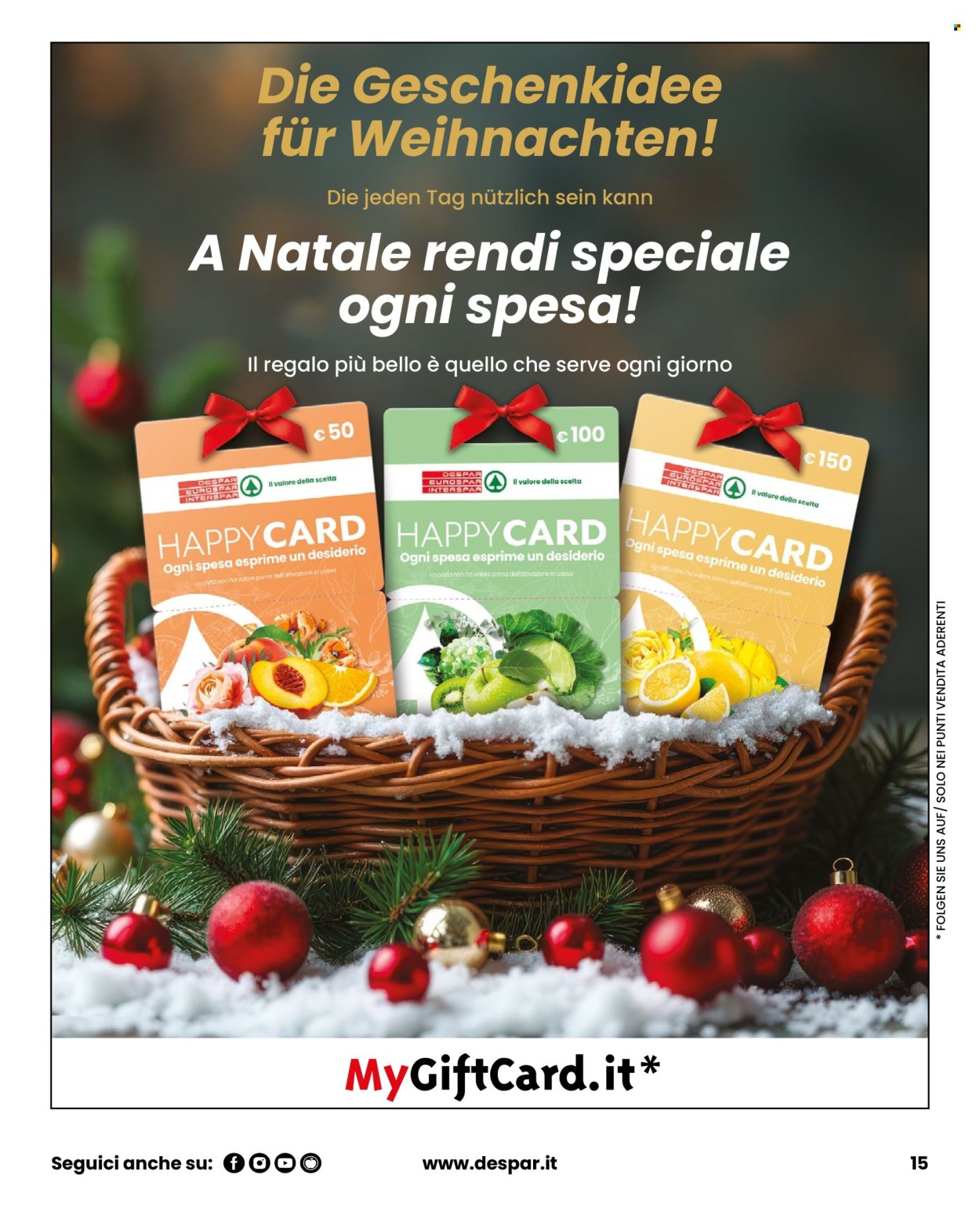 Volantino Eurospar - 4/12/2025 - 31/12/2025. Pagina 15