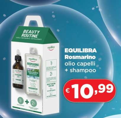 EQUILIBRA Rosmarino olio capelli + shampoo
