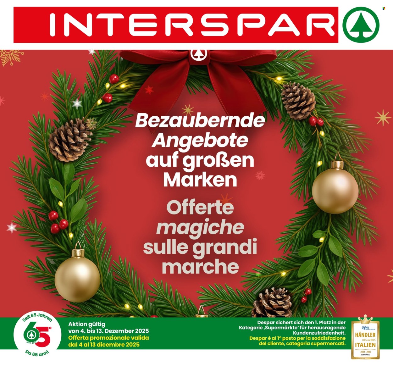 Volantino Interspar - 4/12/2025 - 13/12/2025. Pagina 1