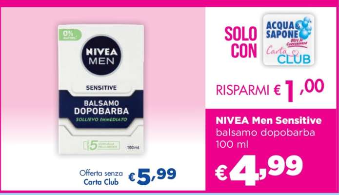 NIVEA Men Sensitive balsamo dopobarba 100 ml