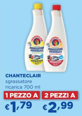 CHANTECLAIR sgrassatore ricarica 700 ml