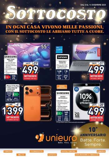 Volantino Unieuro - 5/12/2025 - 14/12/2025.