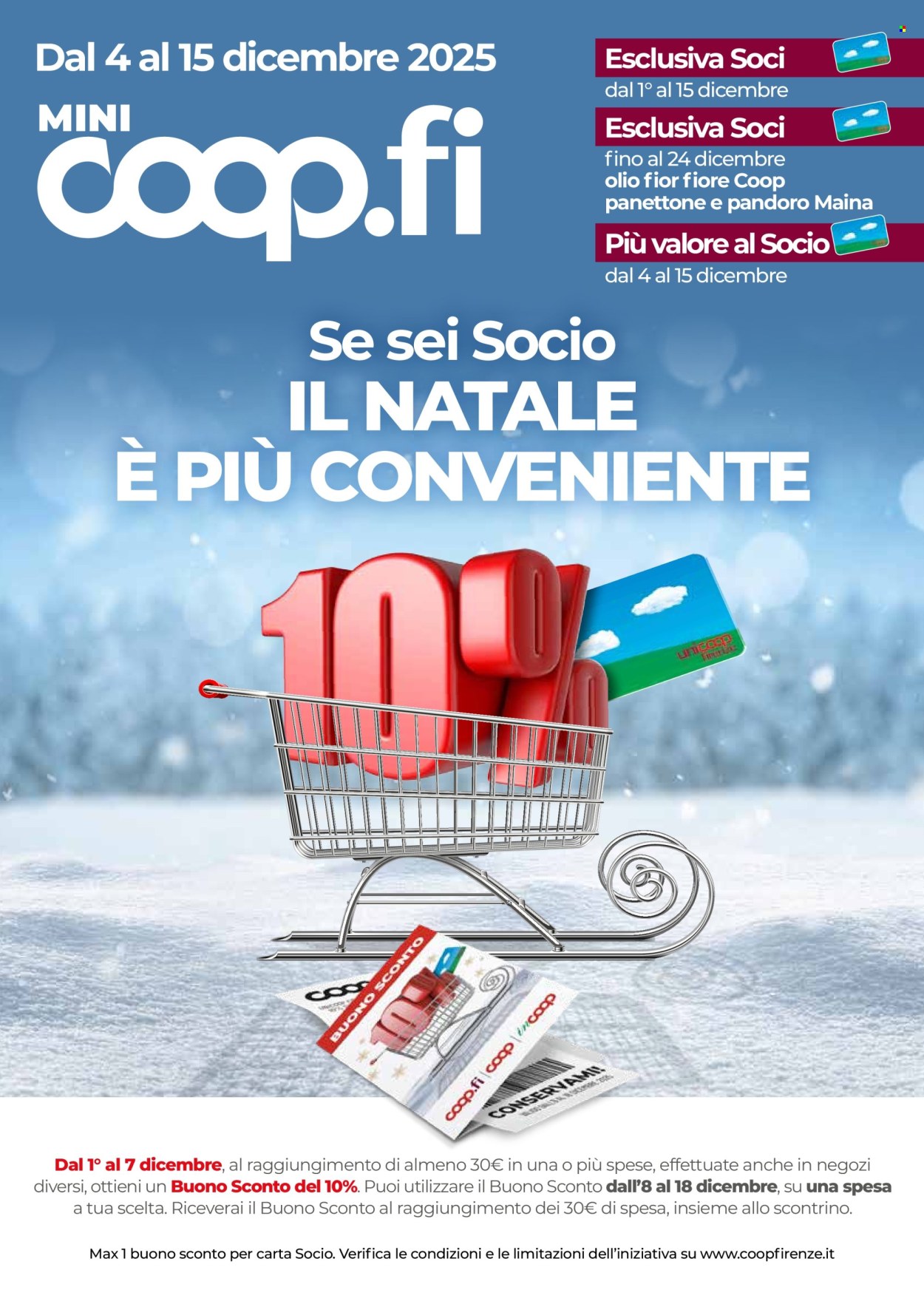 Volantino Coop - 4/12/2025 - 15/12/2025. Pagina 1