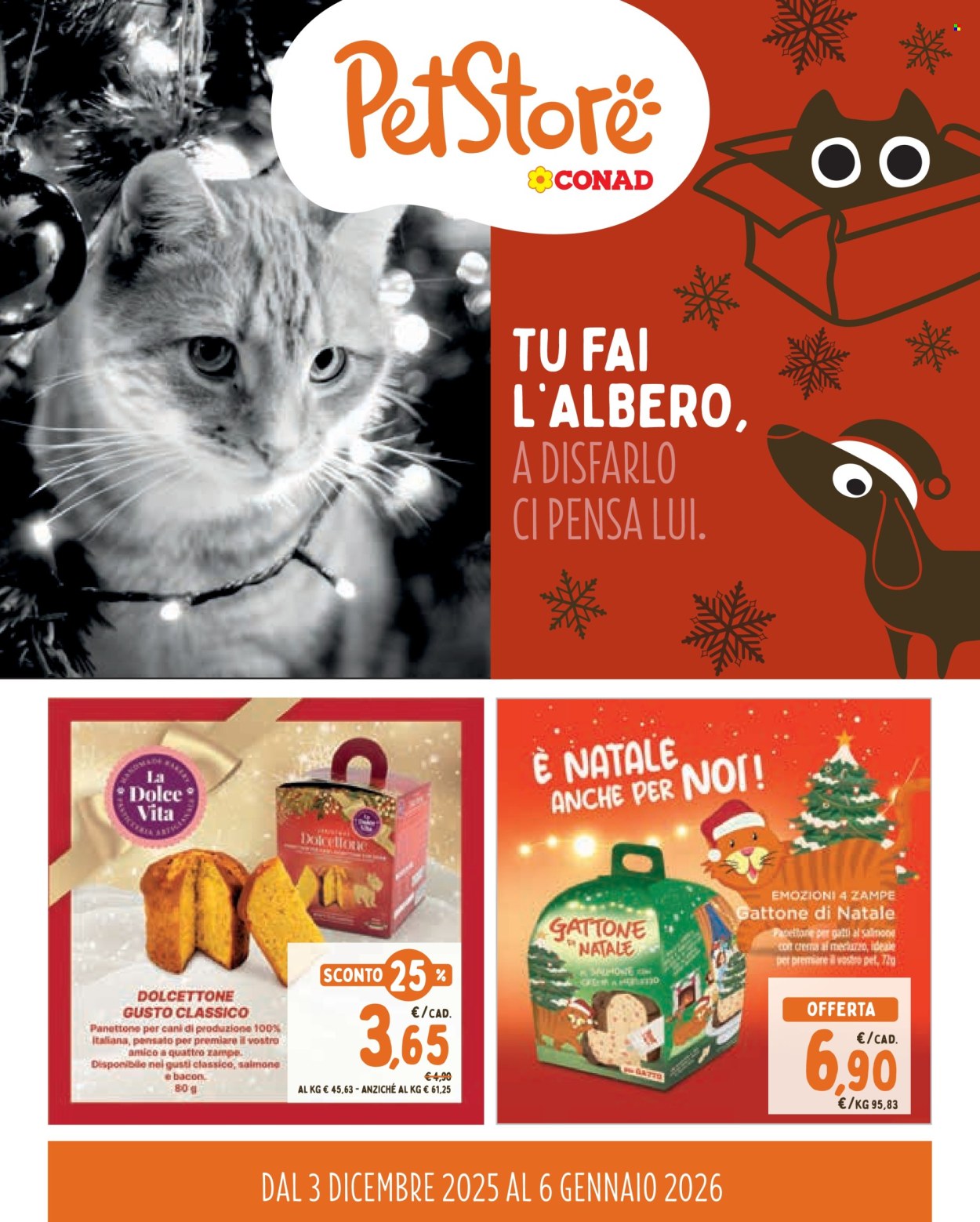 Volantino Pet Store Conad - 3/12/2025 - 6/1/2026. Pagina 1