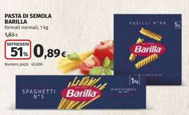 PASTA DI SEMOLA BARILLA