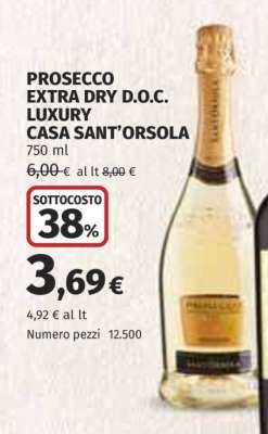 PROSECCO EXTRA DRY D.O.C. LUXURY CASA SANT’ORSOLA