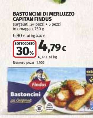 Bastoncini di Merluzzo Capitan Findus