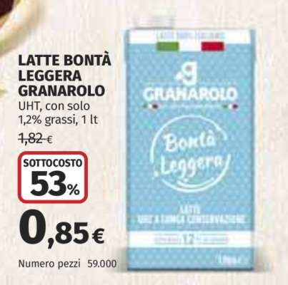LATTE BONTÀ LEGGERA GRANAROLO
