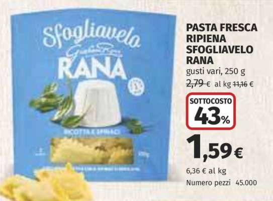 PASTA FRESCA RIPIENA SFOGLIAVELO RANA