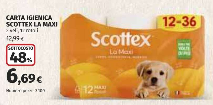 CARTA IGIENICA SCOTTEX LA MAXI