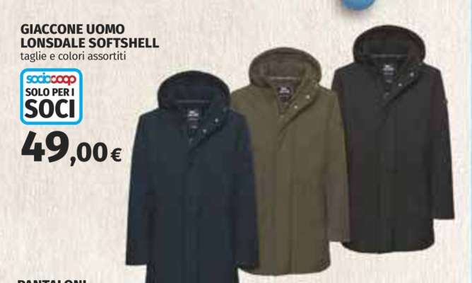 GIACCONE UOMO LONSDALE SOFTSHELL