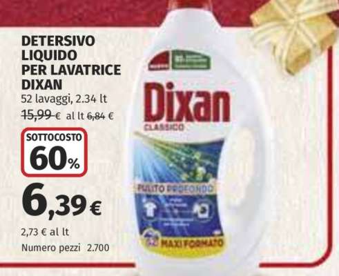 Detersivo Liquido per Lavatrice Dixan