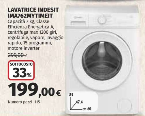 LAVATRICE INDESIT IMA762MYTIMEIT