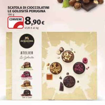 SCATOLA DI CIOCCOLATINI LE GOLOSITÀ PERUGINA