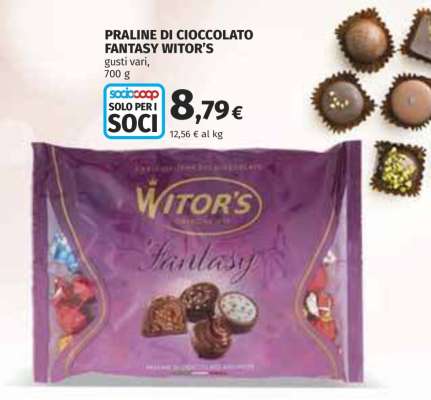 PRALINE DI CIOCCOLATO FANTASY WITOR’S