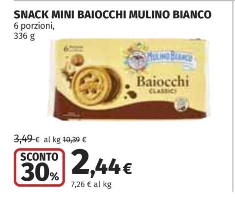 SNACK MINI BAIOCCHI MULINO BIANCO