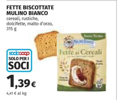 Fette Biscottate Mulino Bianco