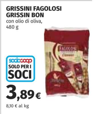 Grissini Fagolosi Grissin Bon