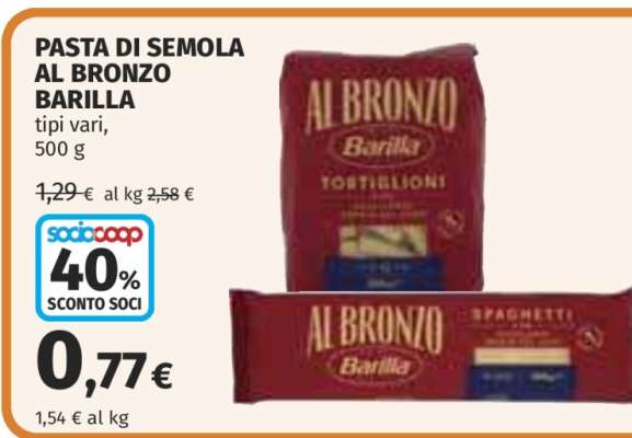 PASTA DI SEMOLA AL BRONZO BARILLA