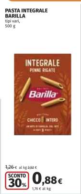 PASTA INTEGRALE BARILLA