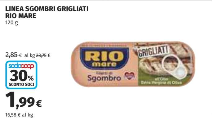 LINEA SGOMBRI GRIGLIATI RIO MARE